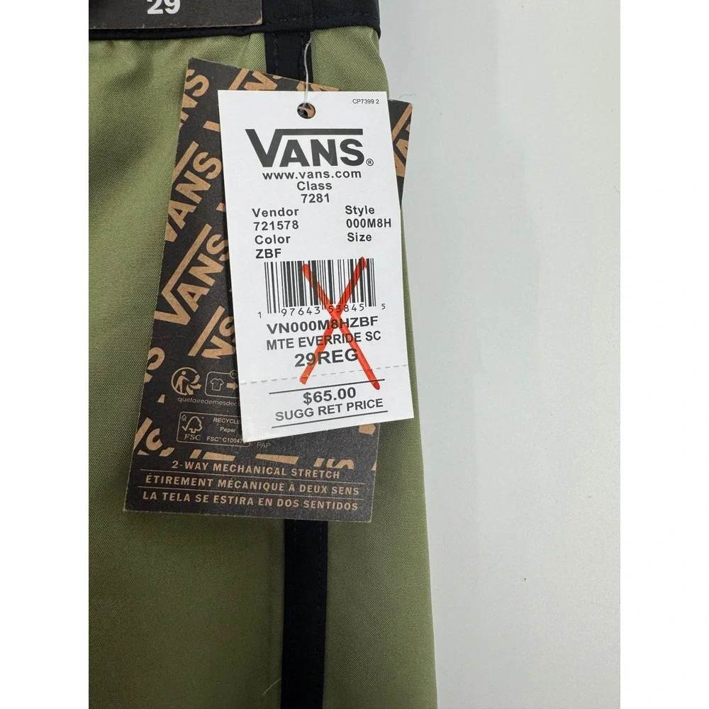 Vans Mens MTE Everride Scalloped Green Black 18